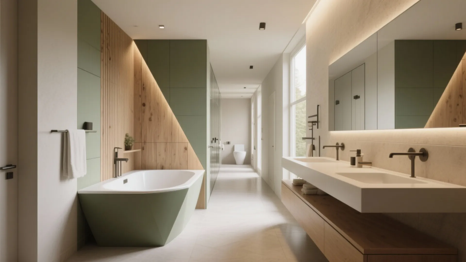 4. Go corner — deep corner tubs save length