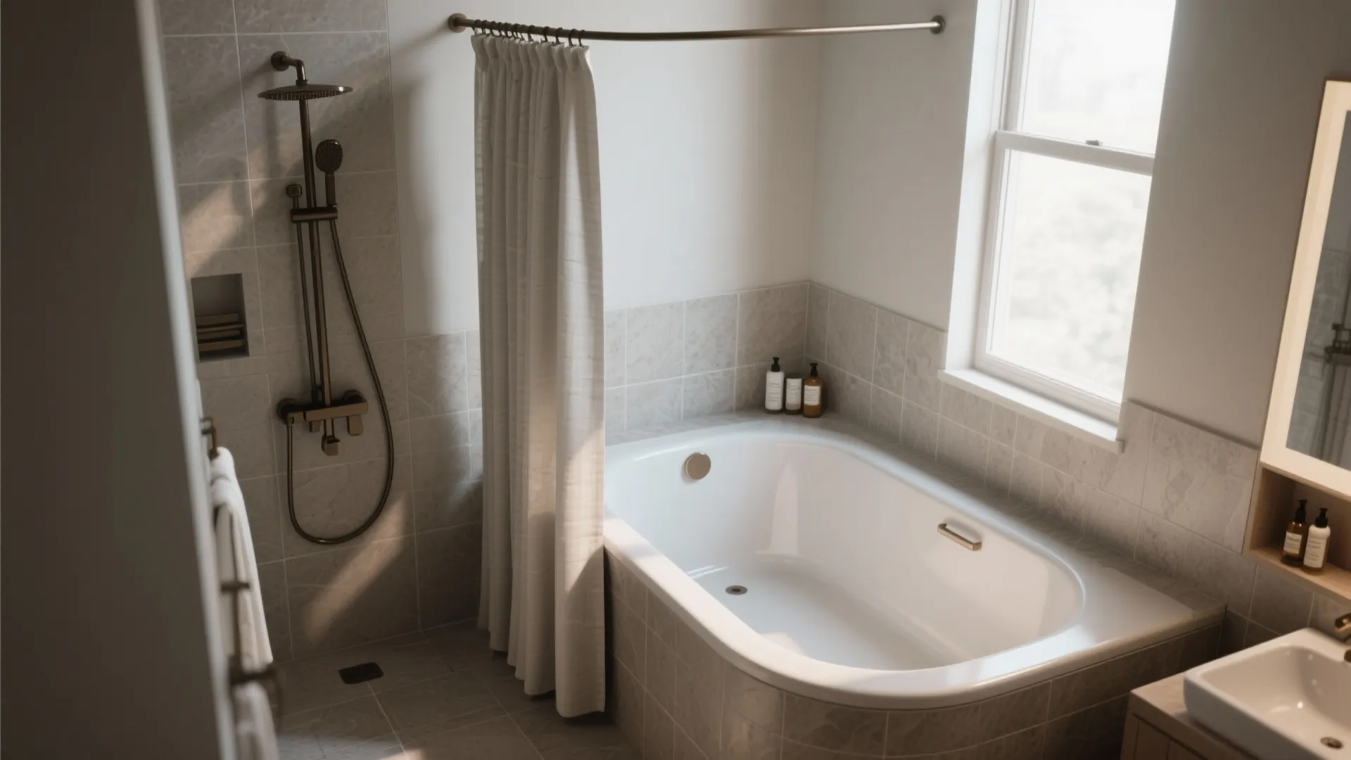 3. Corner Deep Tub: Make otherwise dead corners usable