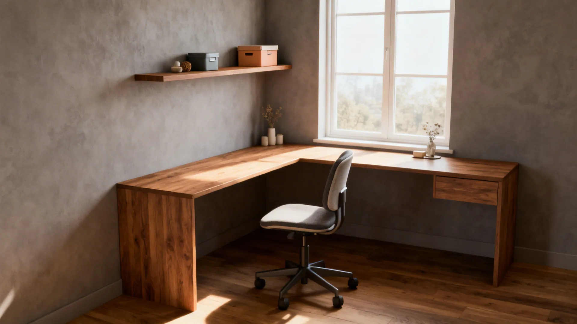 3. Corner Desk to Maximize Every Inch