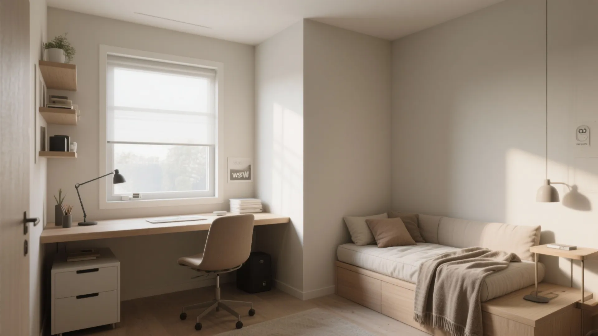 5. Corner Desk and Daybed Combo