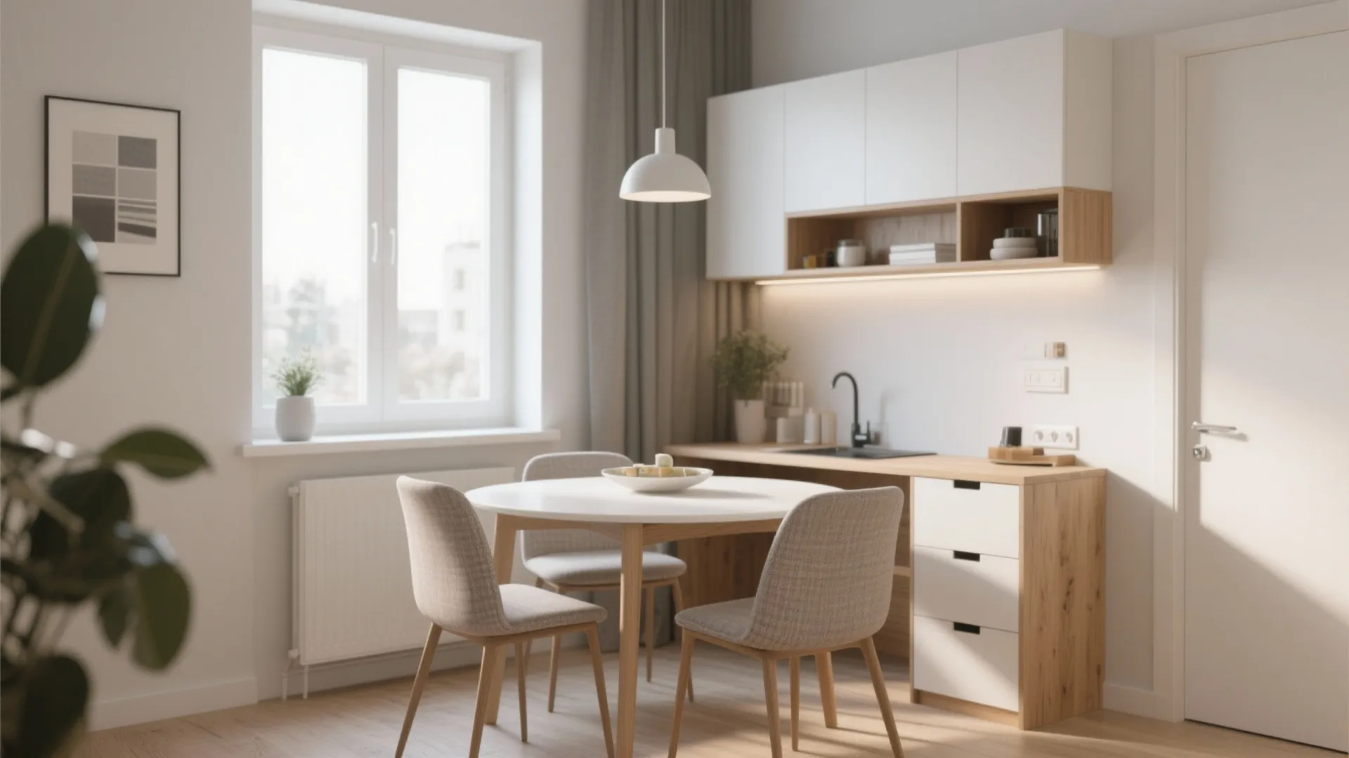 9. Corner Desk with Matching Dining Chairs