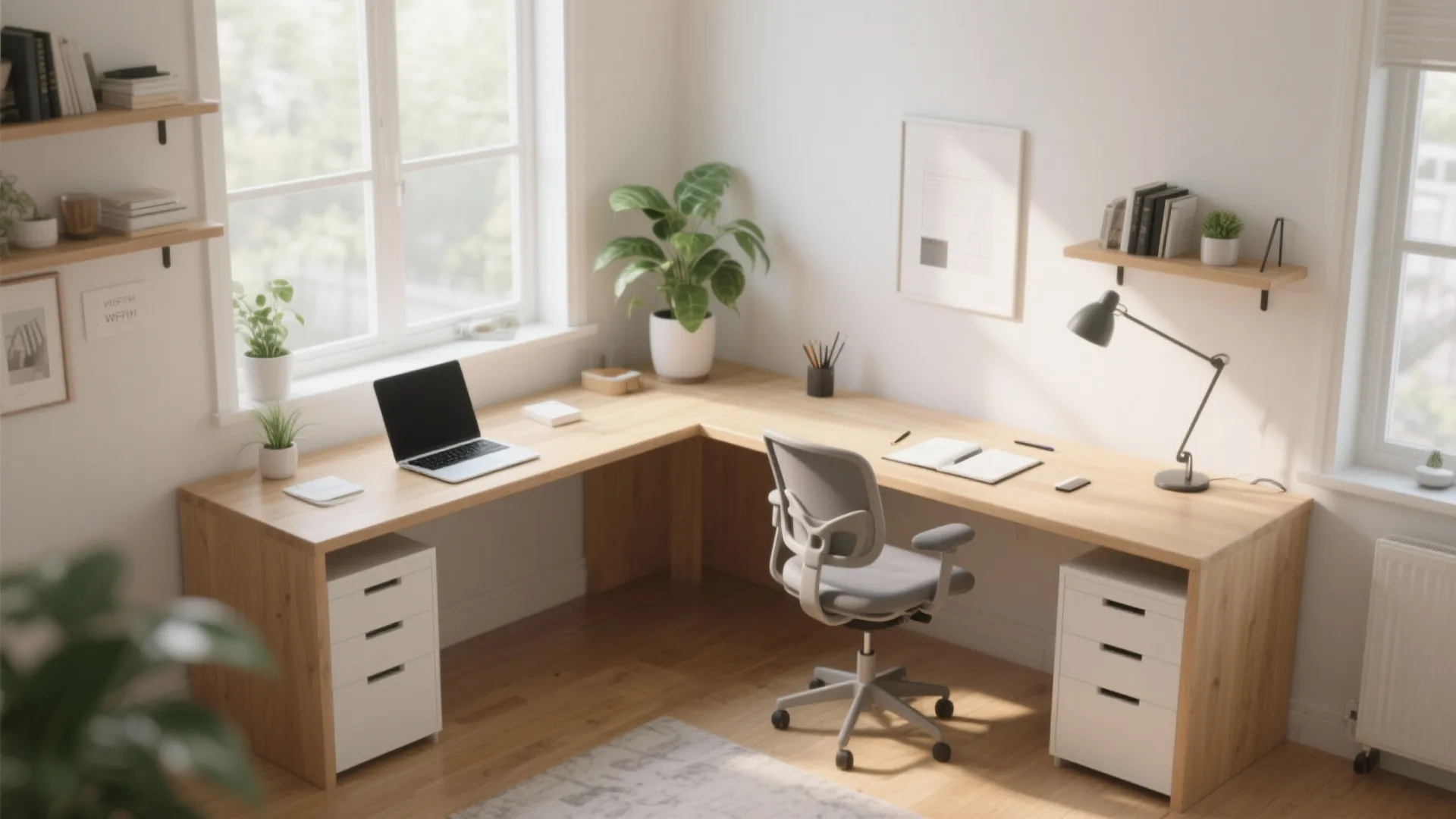 1. Corner Desk Magic