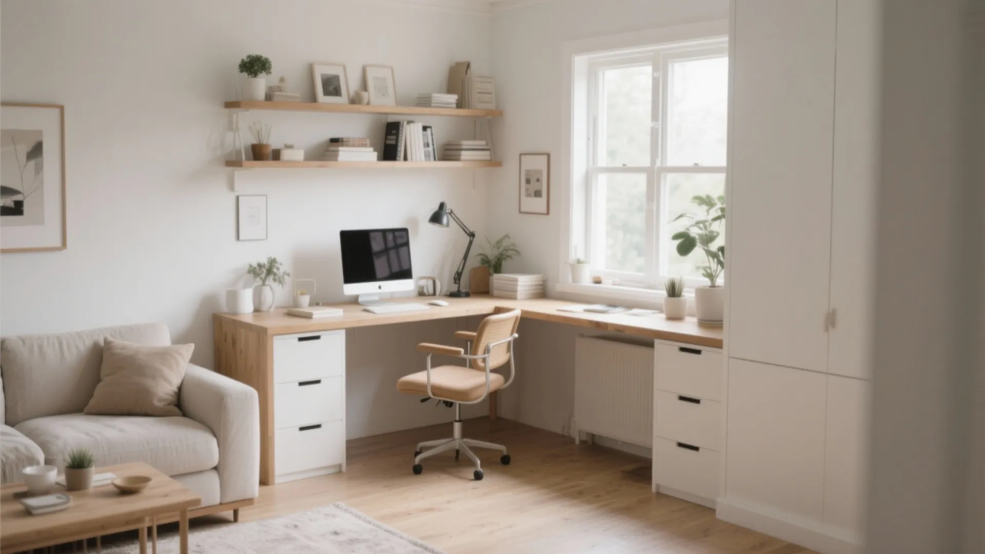 2. Corner Desk to Maximize Space