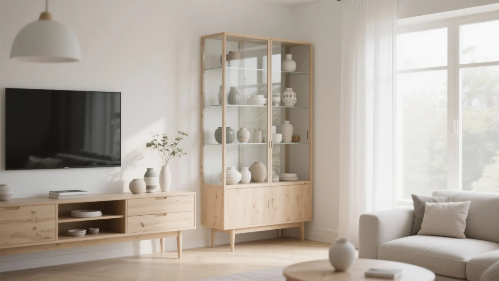 10. Corner Display Cabinet