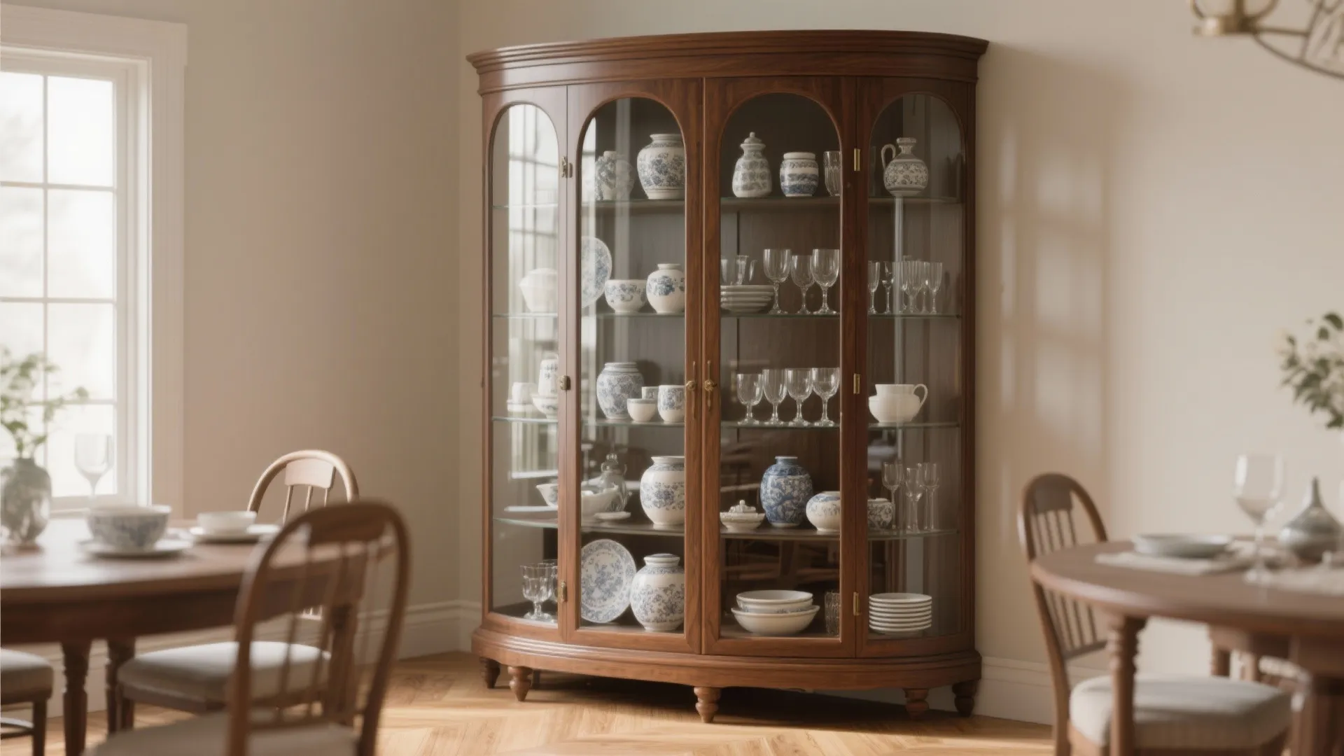 2. Corner Display Cabinet