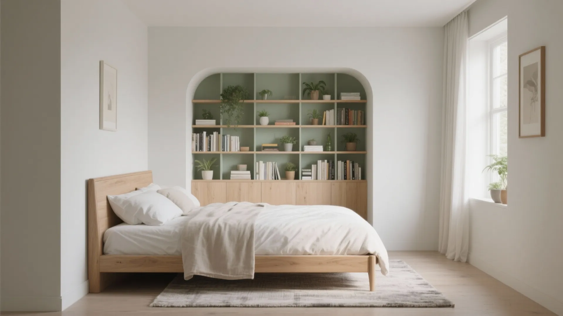 Corner placement with a partial-height divider