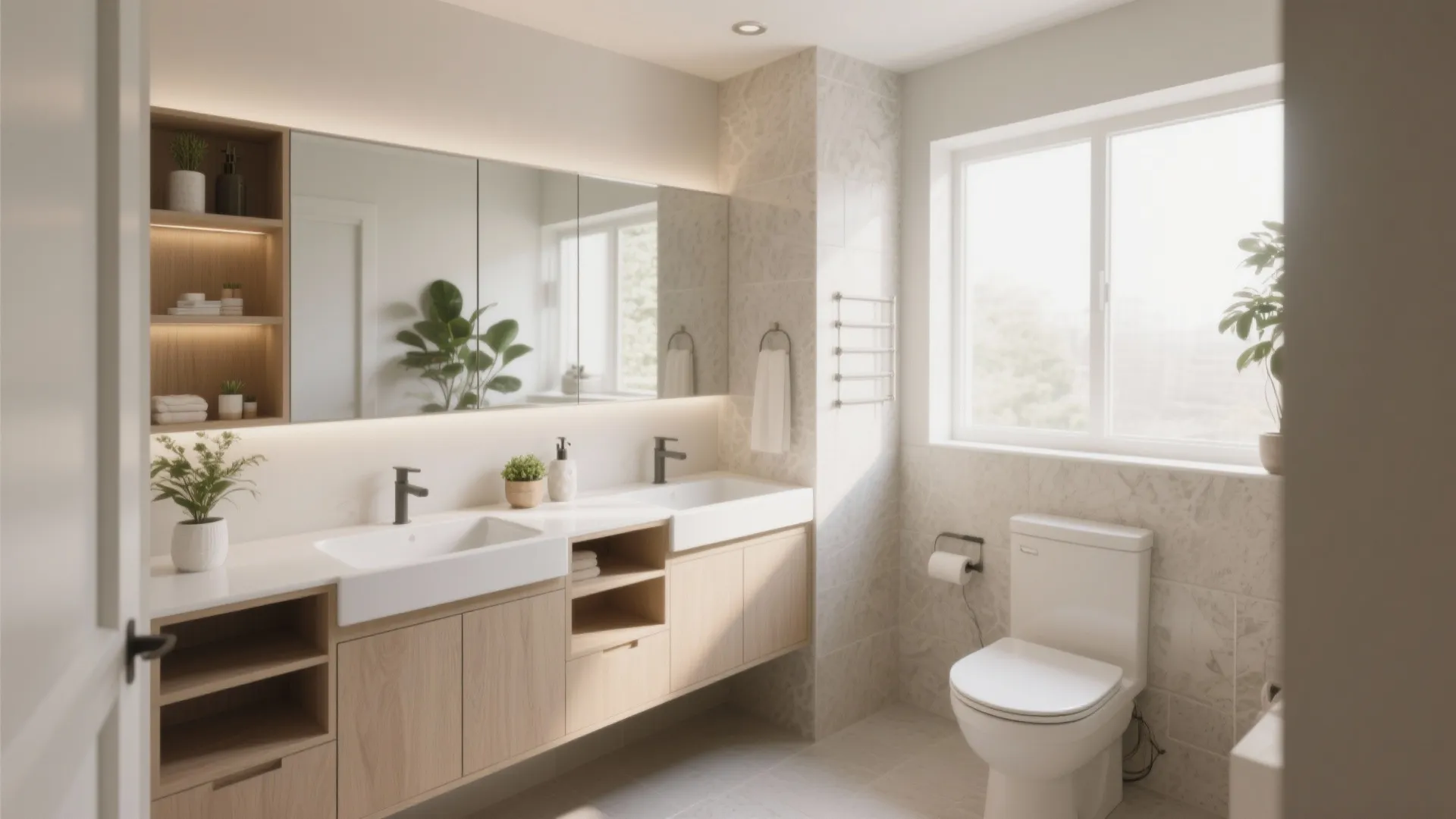 5. Corner Double Vanity