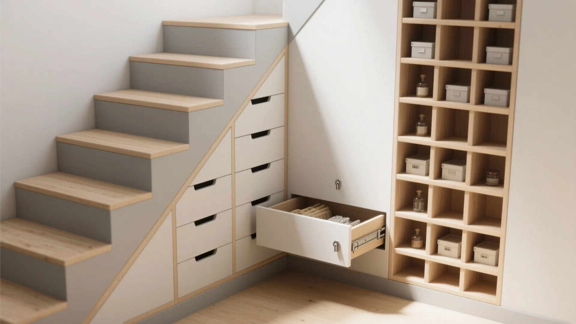 Make corners and vertical nooks work with tailored drawers