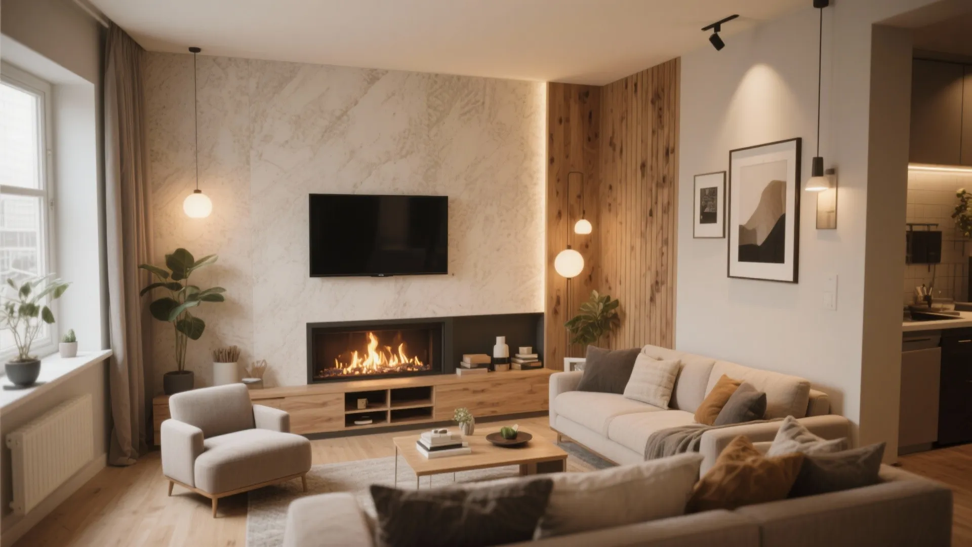 Corner Fireplace Placement