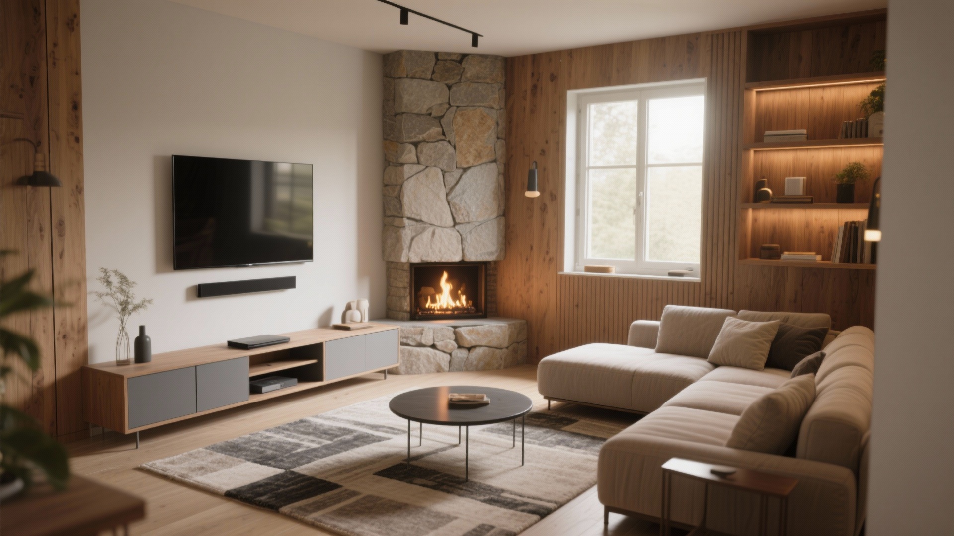 10 Small Living Room Layout Ideas with Corner Fireplace and TV