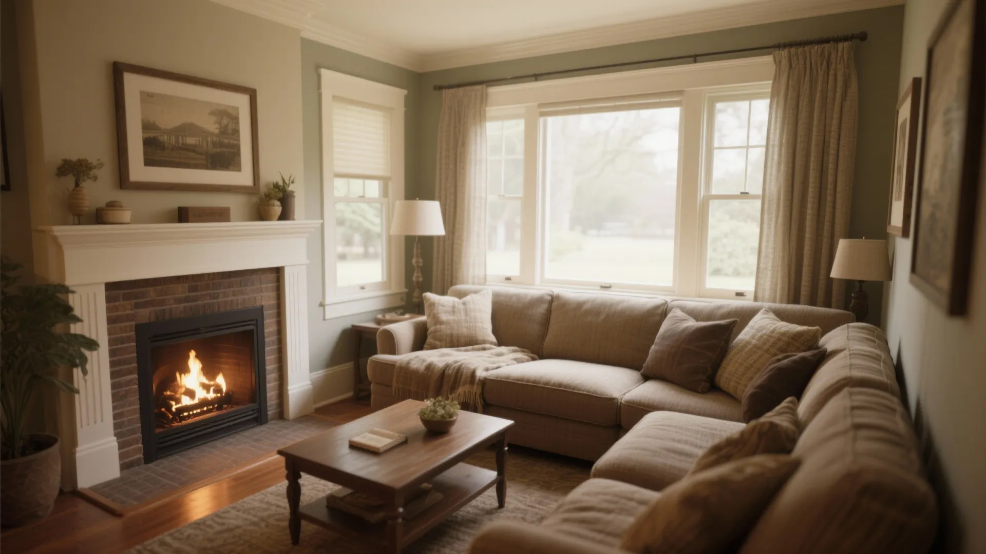 7. Corner Fireplace Focus