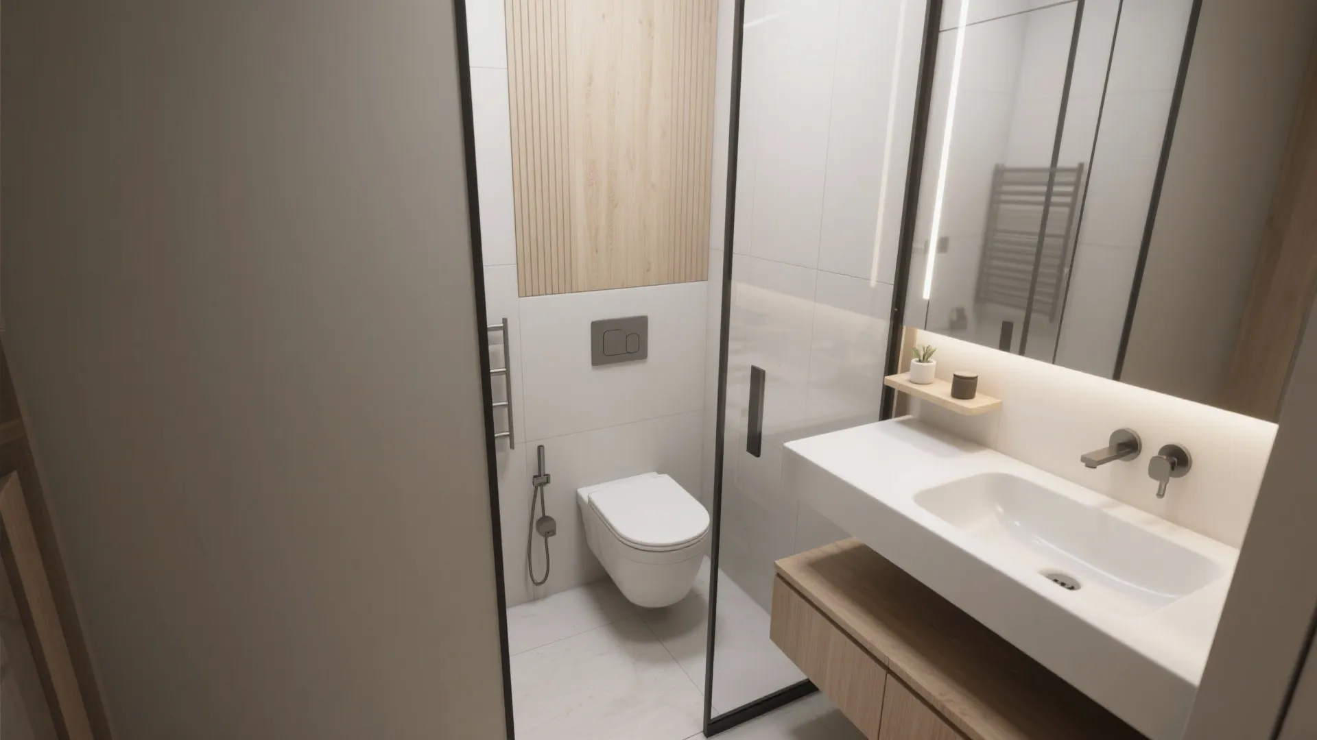 3. Choose compact fixtures and corner solutions
