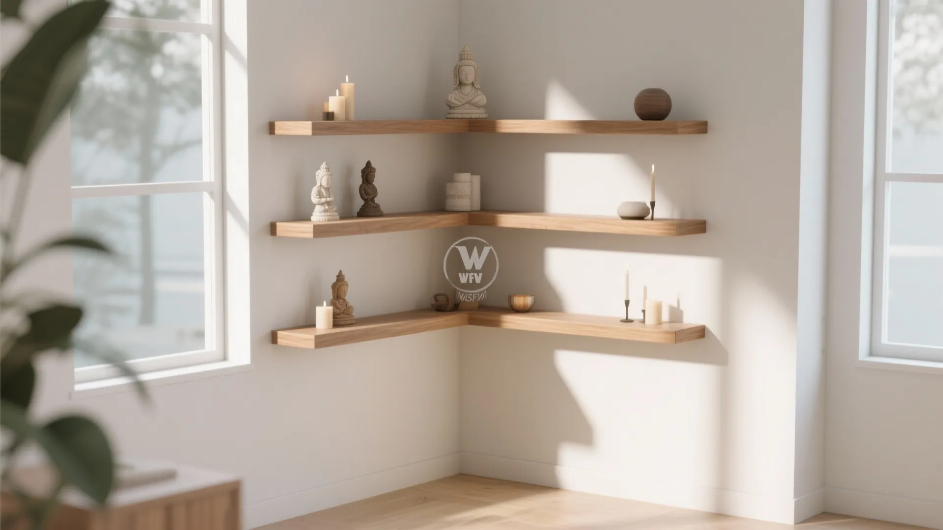 Corner Floating Shelves