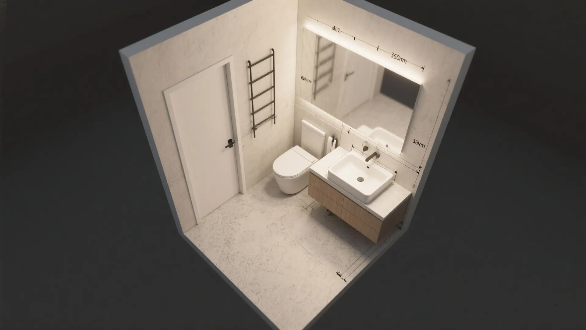 Corner basin to unlock circulation