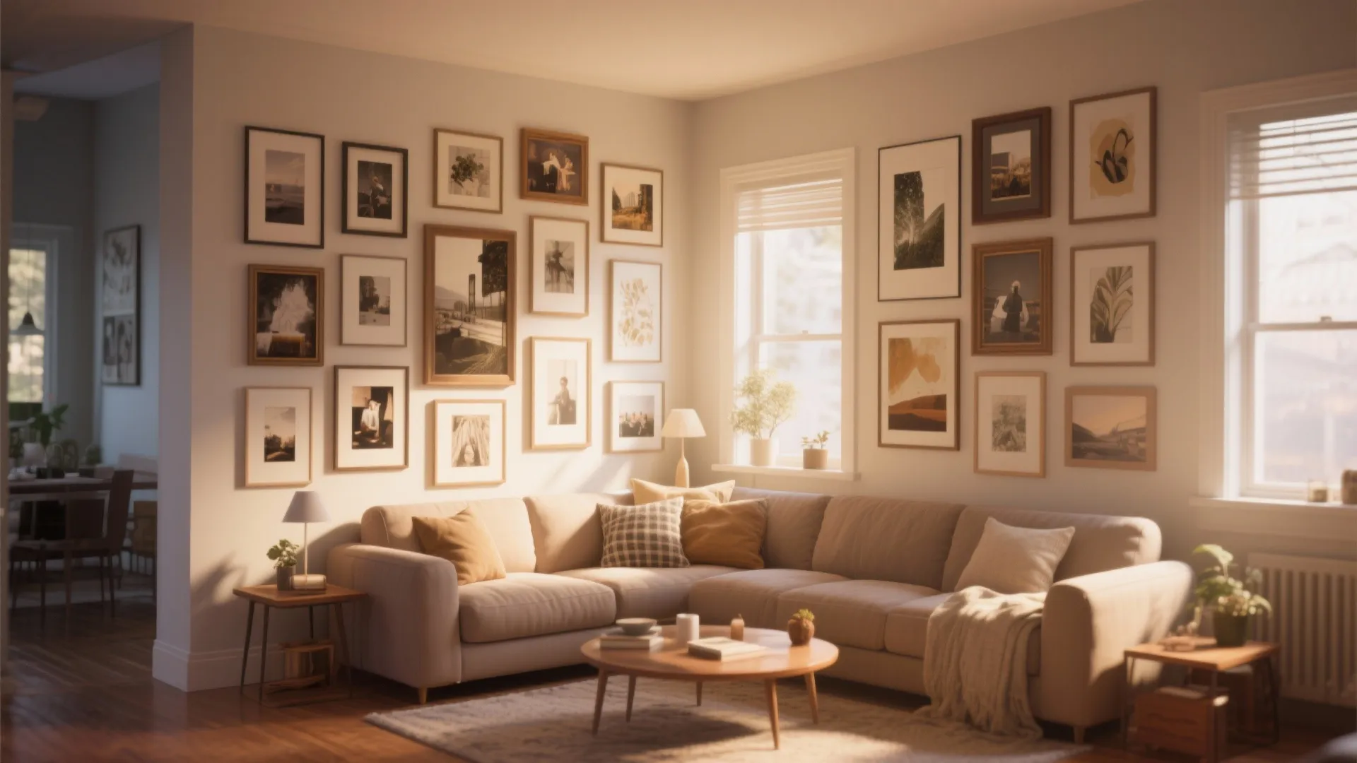 7. Corner Gallery Wall