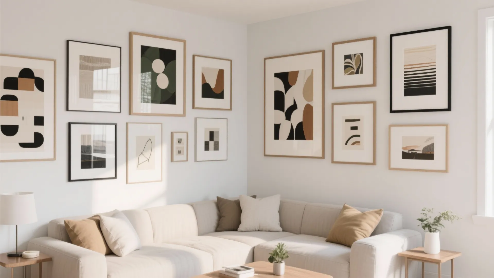 4. Corner Gallery Wall