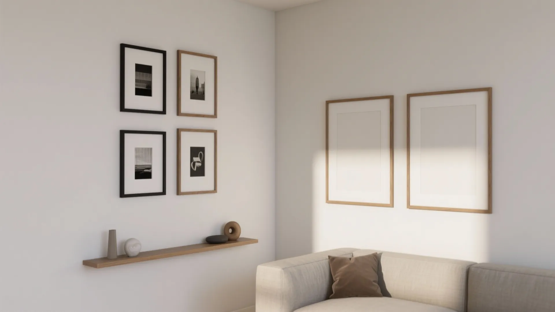 4) Gallery Wall that Wraps the Corner