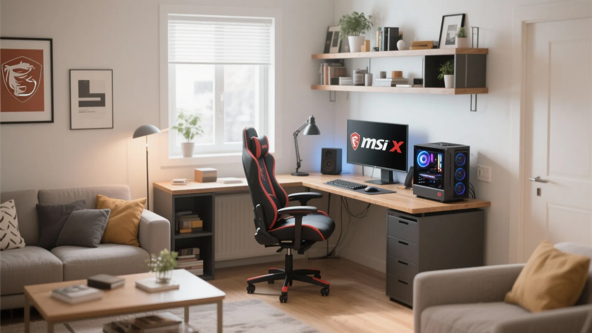 Compact Corner Gaming Zone