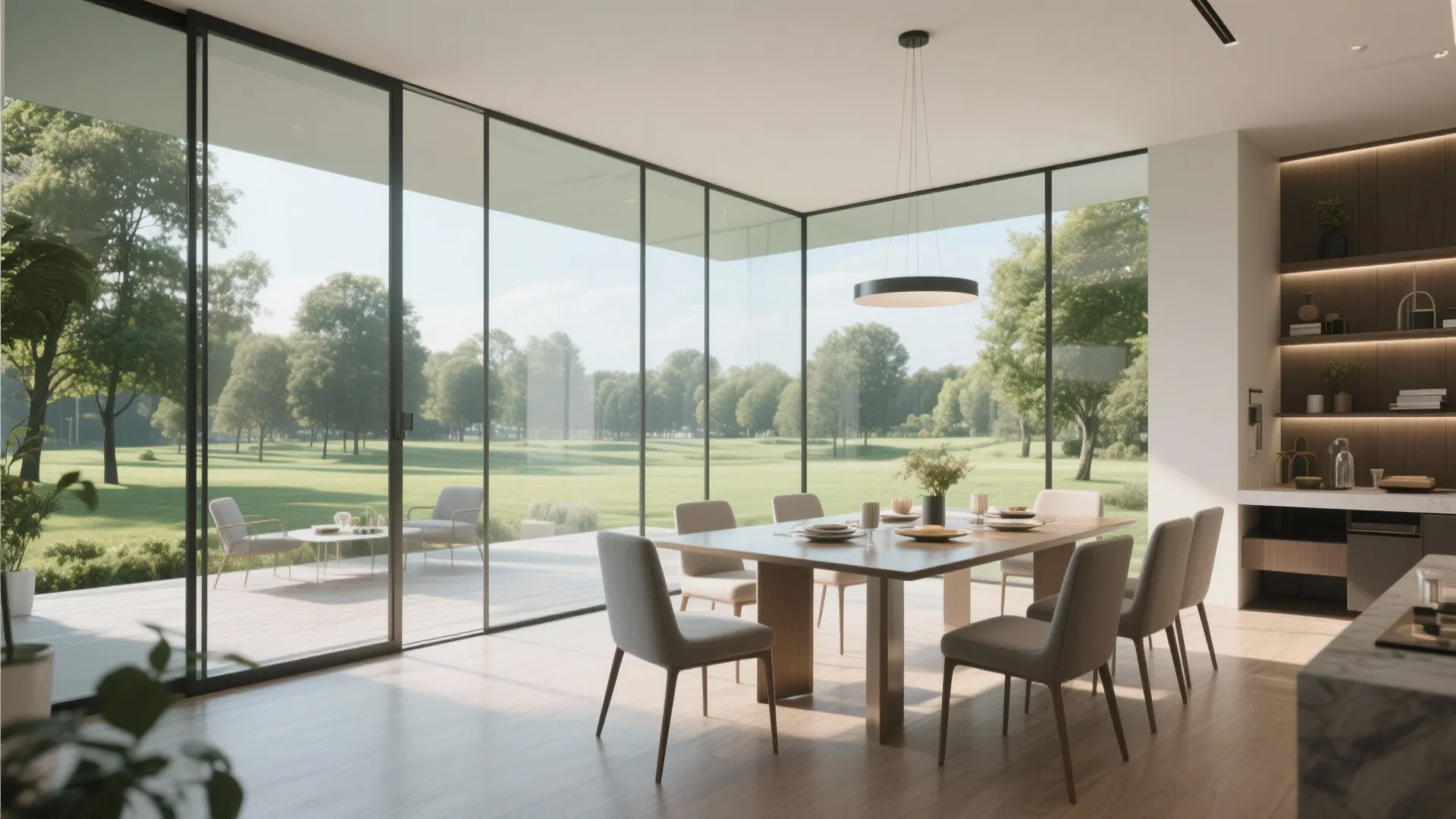 4. Corner Glass Walls