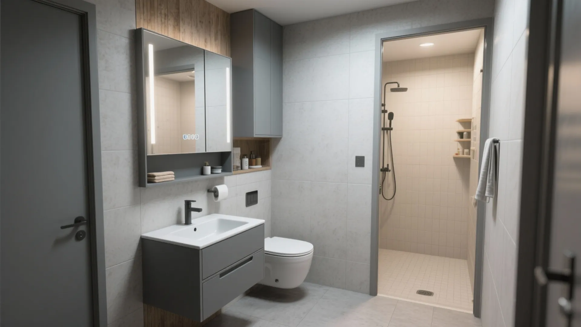 5: Compact corner gray sink to maximize layout