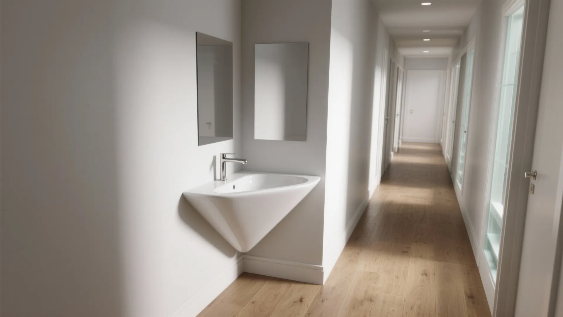 Corner sink to unlock dead angles