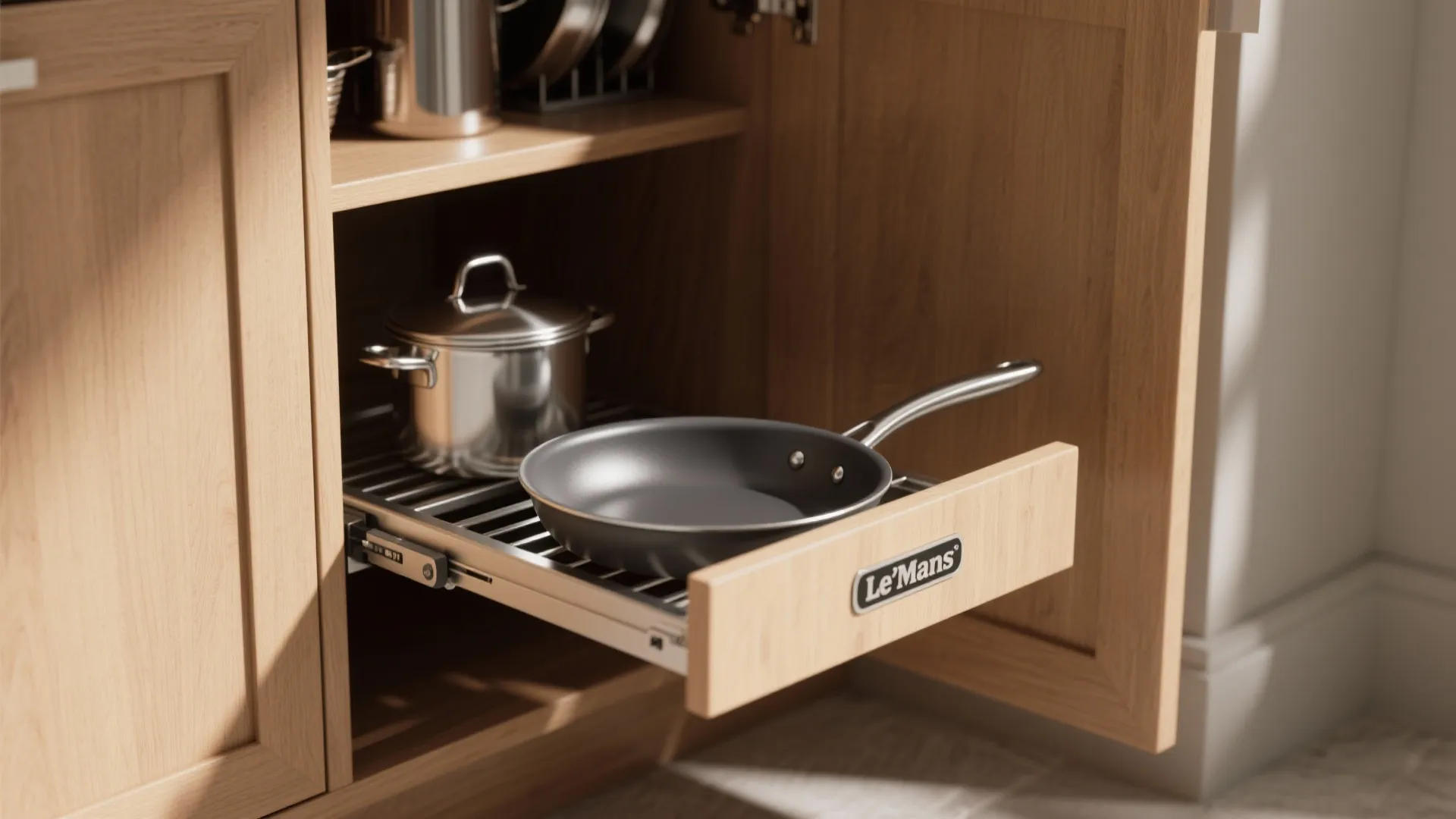 L-shaped kitchen for a 1 BHK