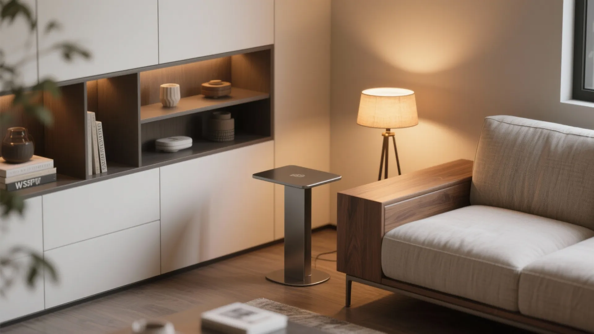 2. Use the corner as a functional hub