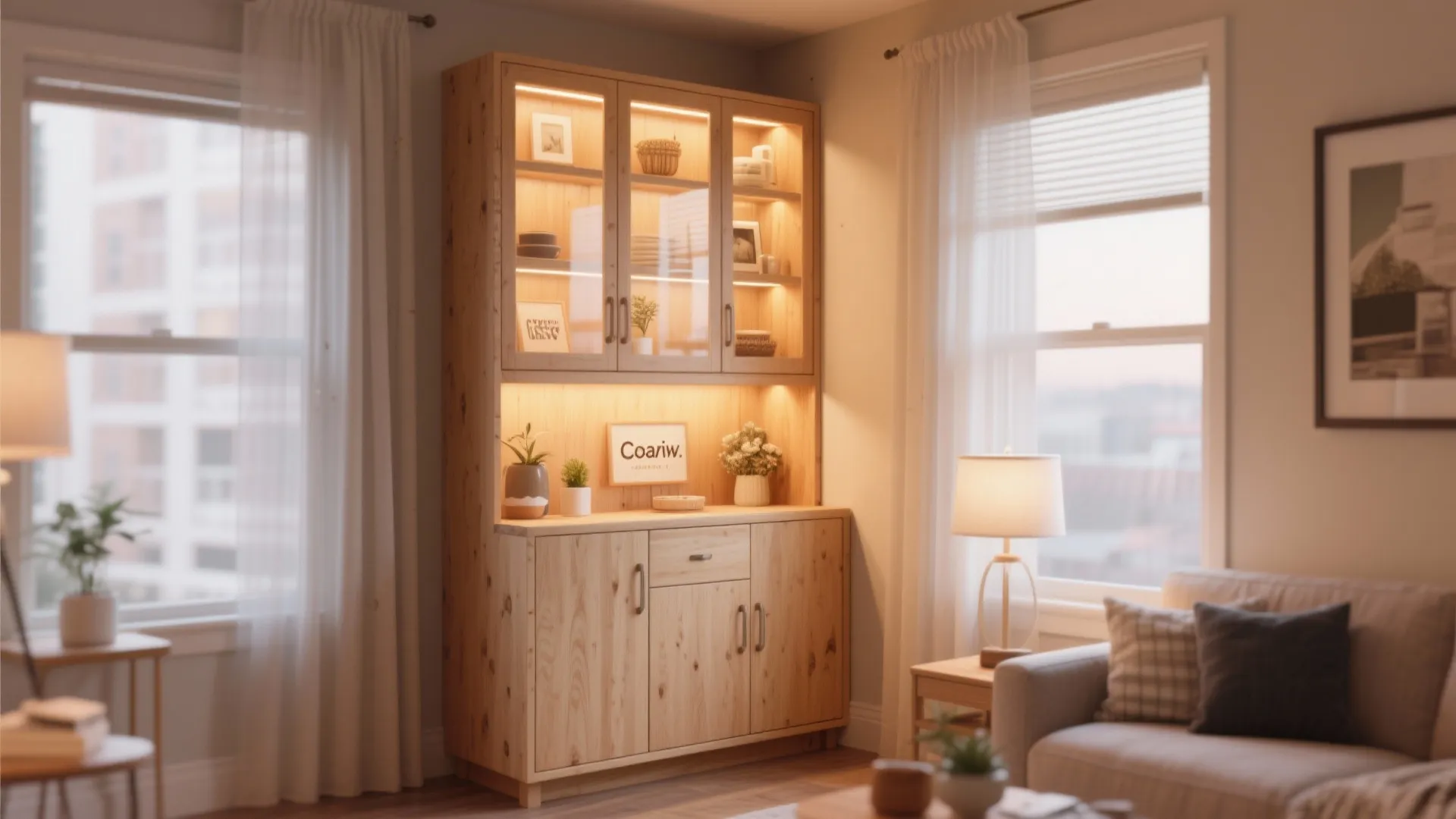 9. Corner Hutch to Maximize Space