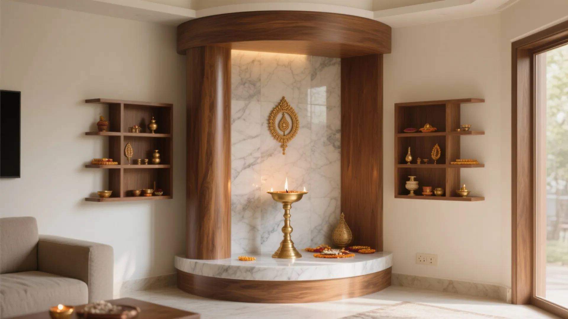 Corner or L-Shaped Sanctuary