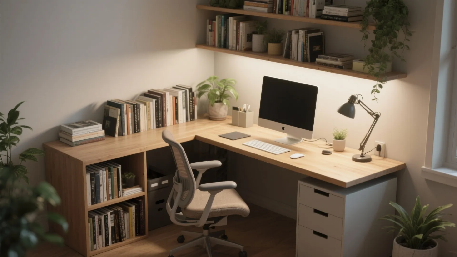 3. Corner L-shape for multi-tasking