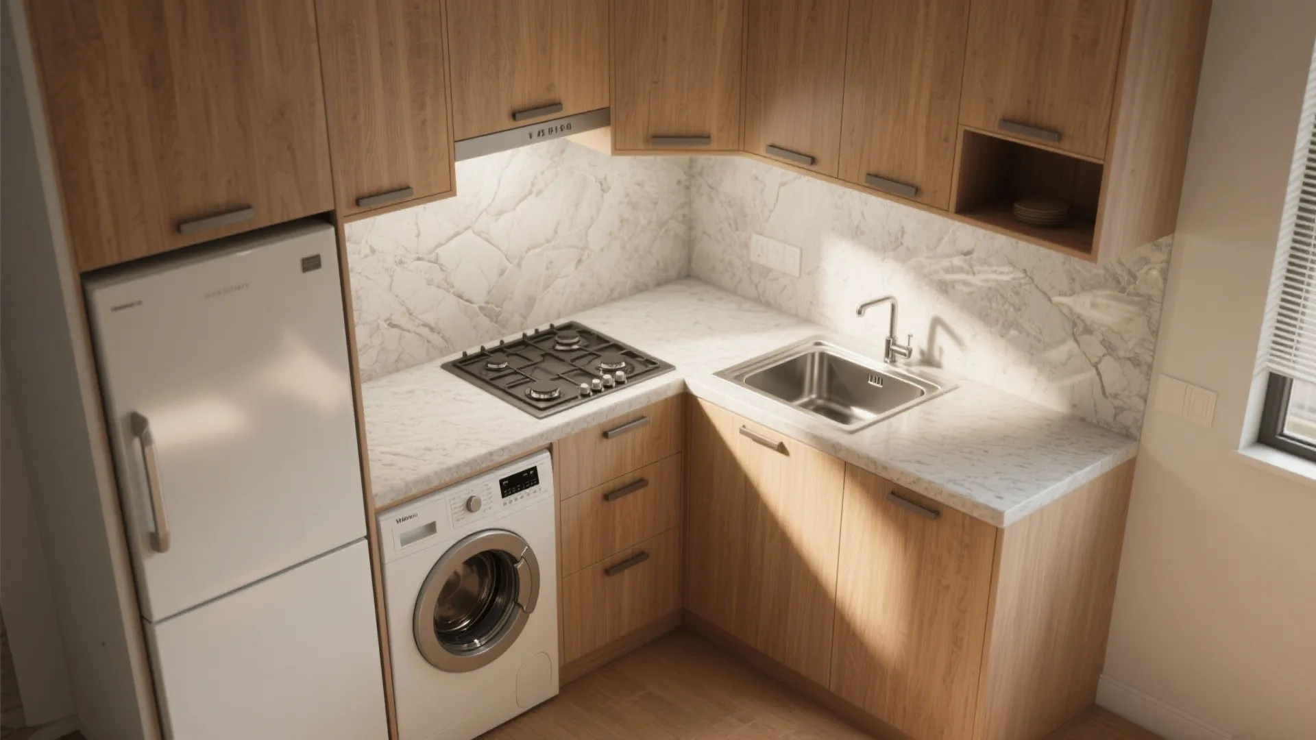 4. Corner L-shaped All-in-One