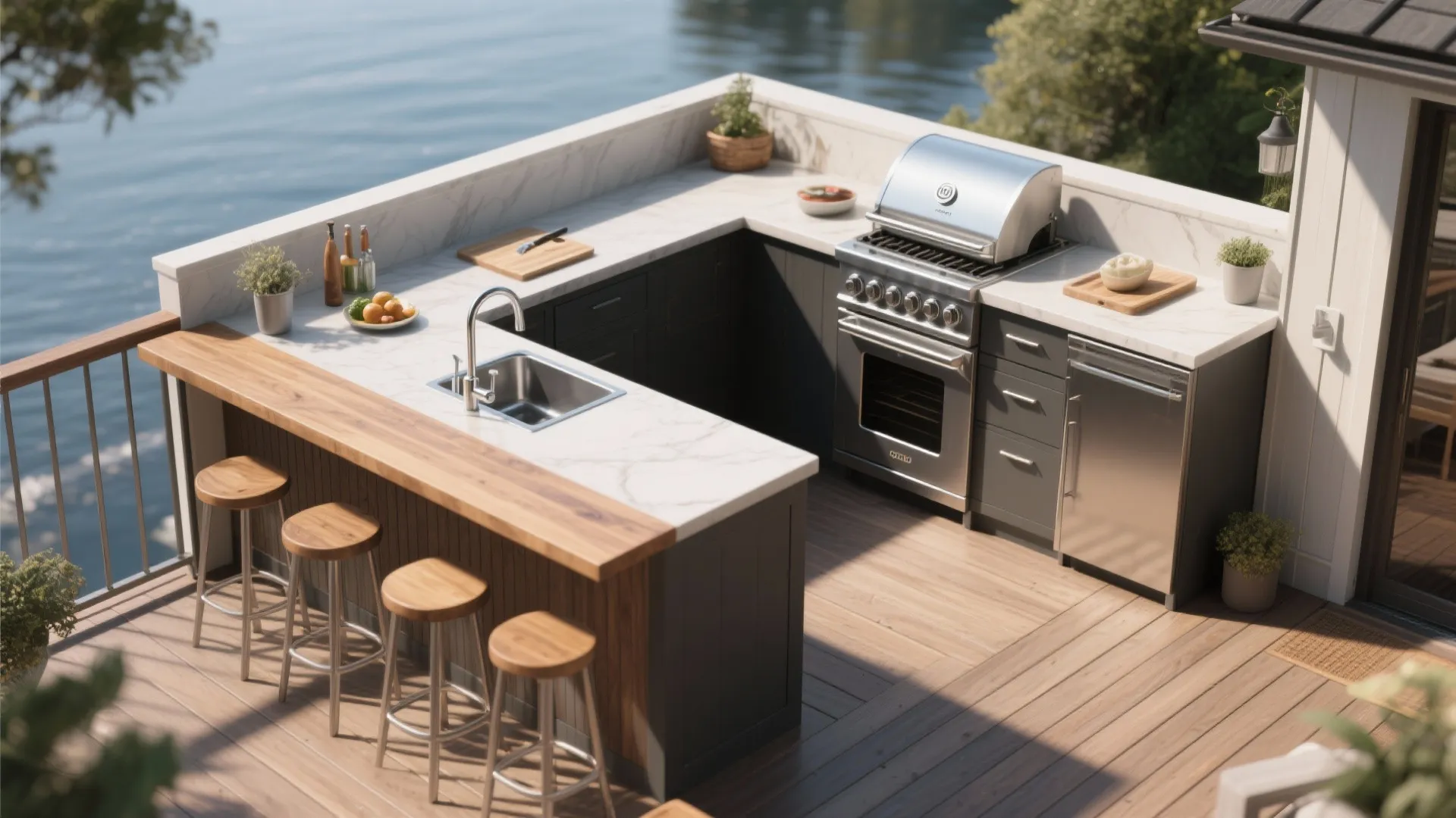 2. Corner L-Shaped Setup