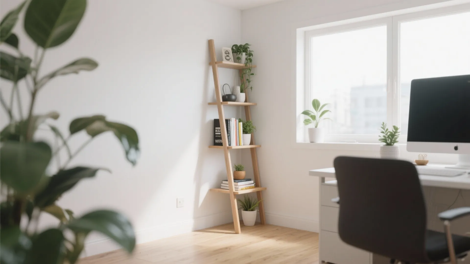 5. Corner Ladder Shelves