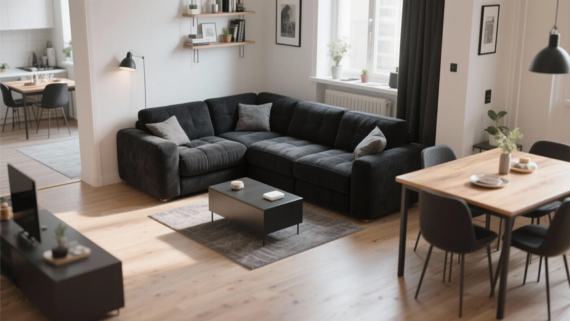 5. Corner Layout to Maximize Space