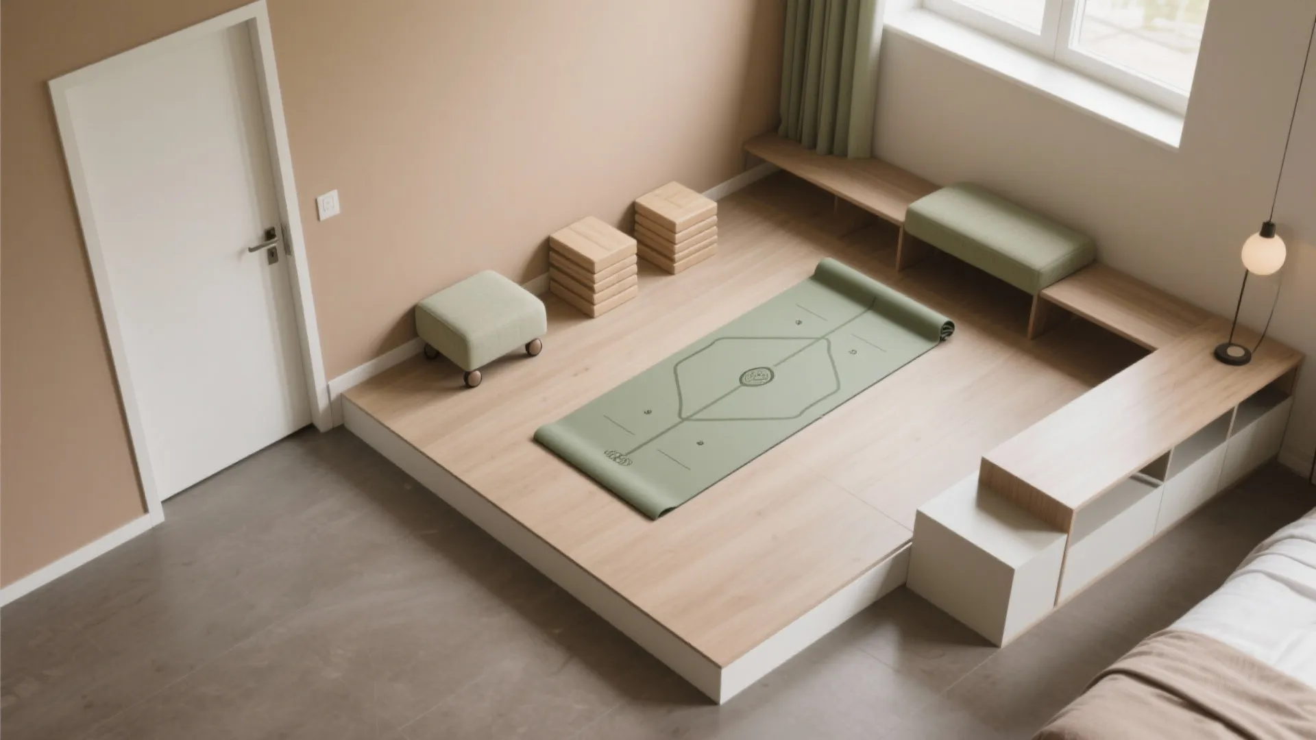 Flexible Corner Layout with Foldaway Gear