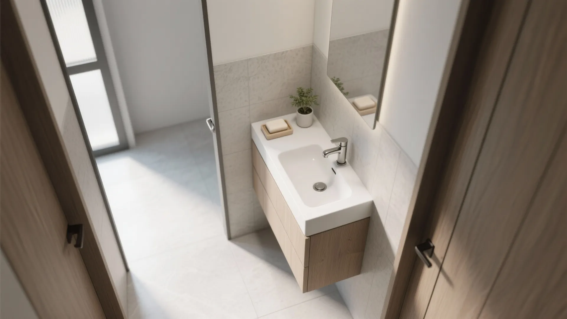 L-Shaped Corner Layout to Unlock Circulation