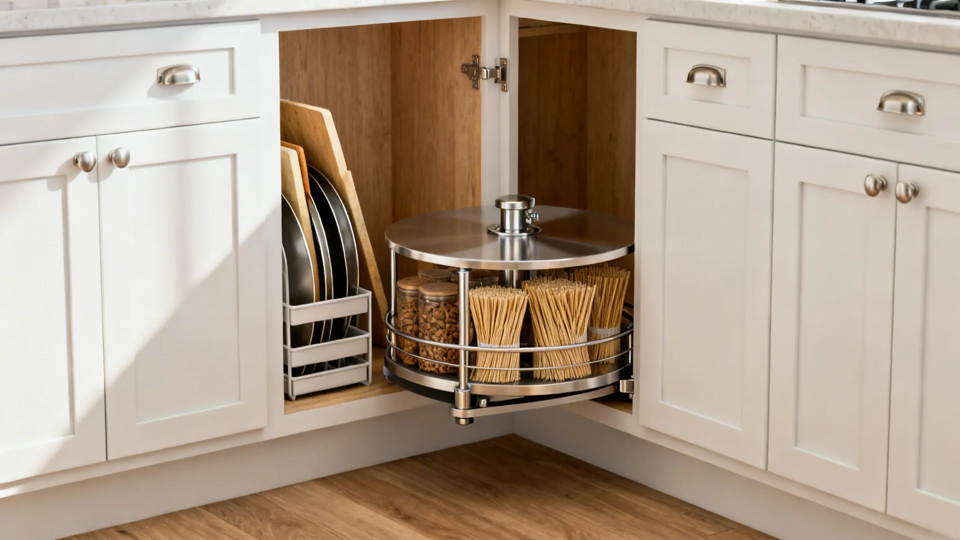 Corner Solutions: Diagonals, Lazy Susans, and Tray Dividers