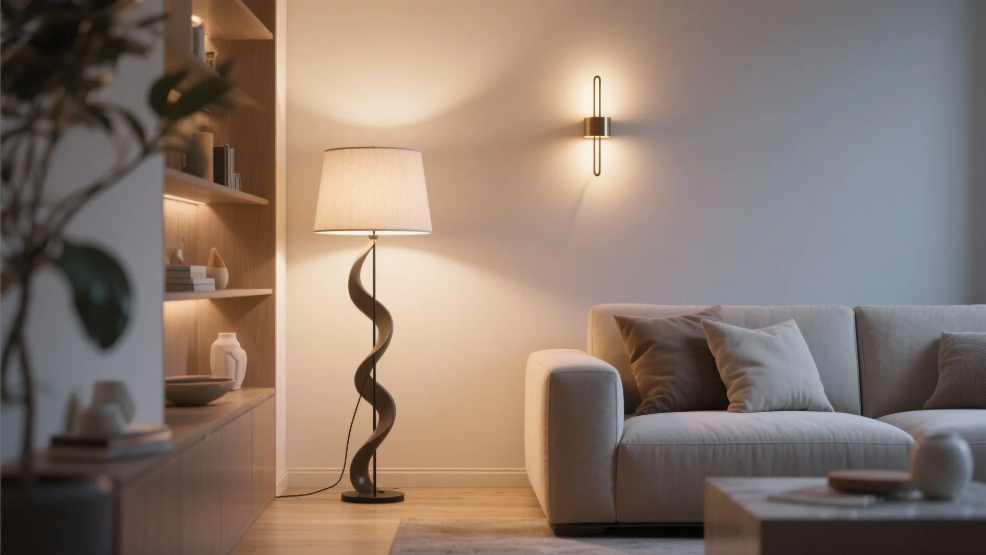 6. Corner Lighting Feature