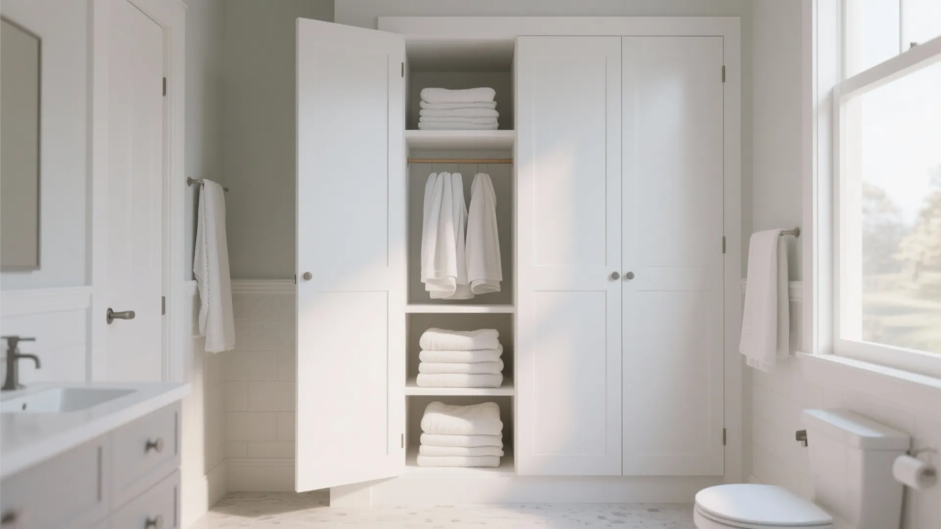 9. Corner Linen Closet