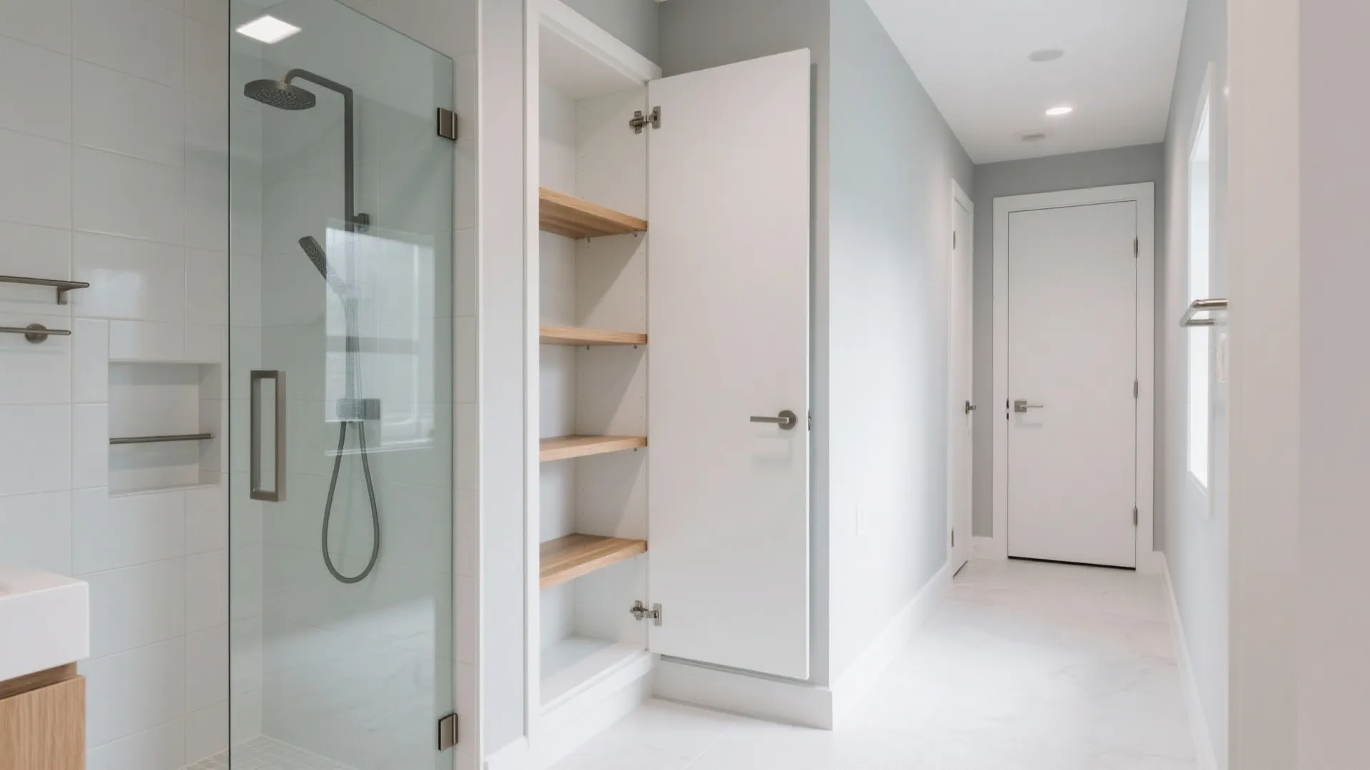 Floor-to-Ceiling Corner Tower for Vertical Storage