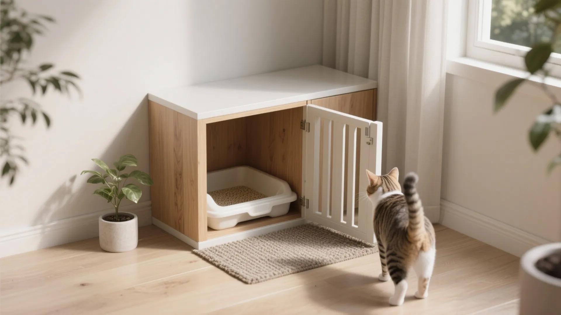 4. Corner nook with removable panel