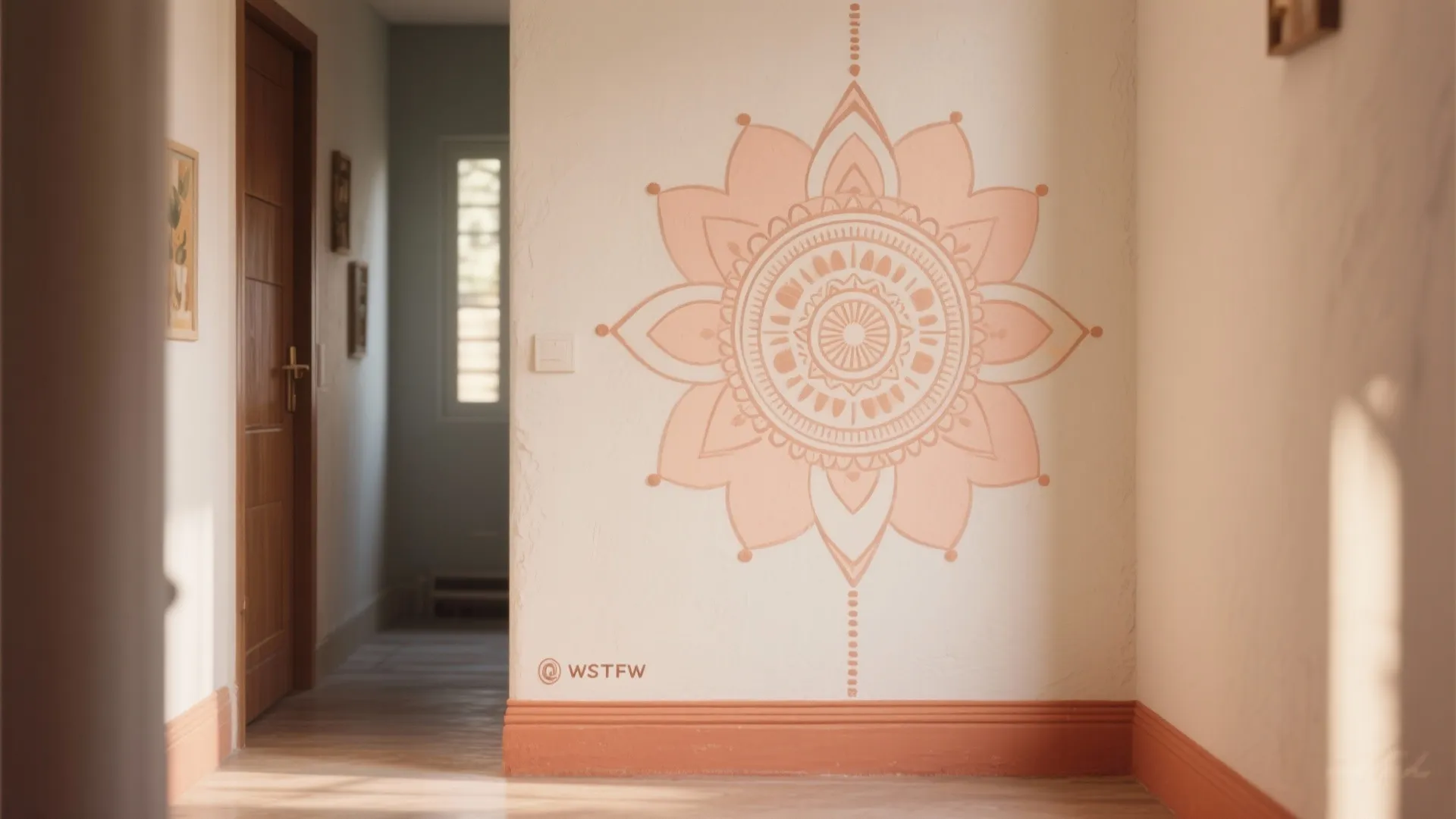 Corner Mandala That Climbs the Wall