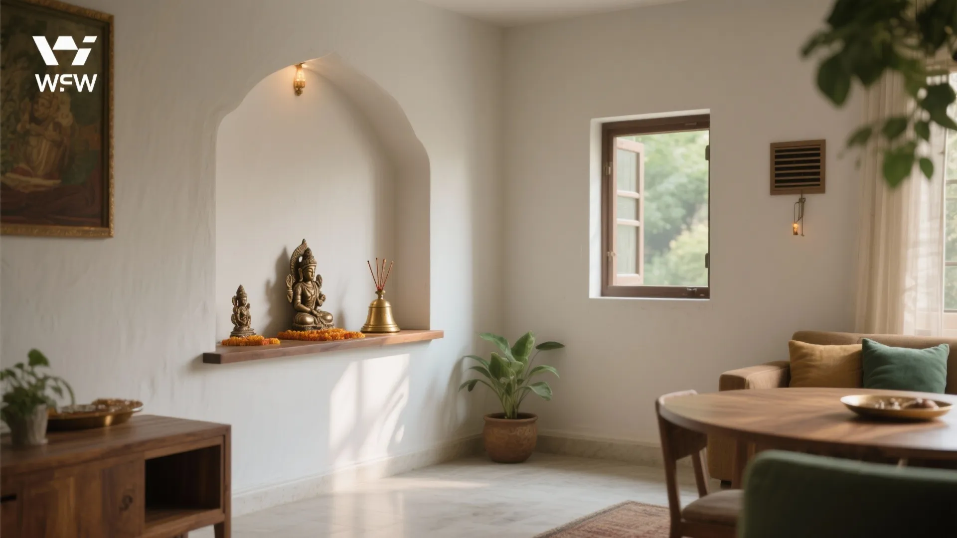 Corner Mandir and L-Shaped Niche Planning