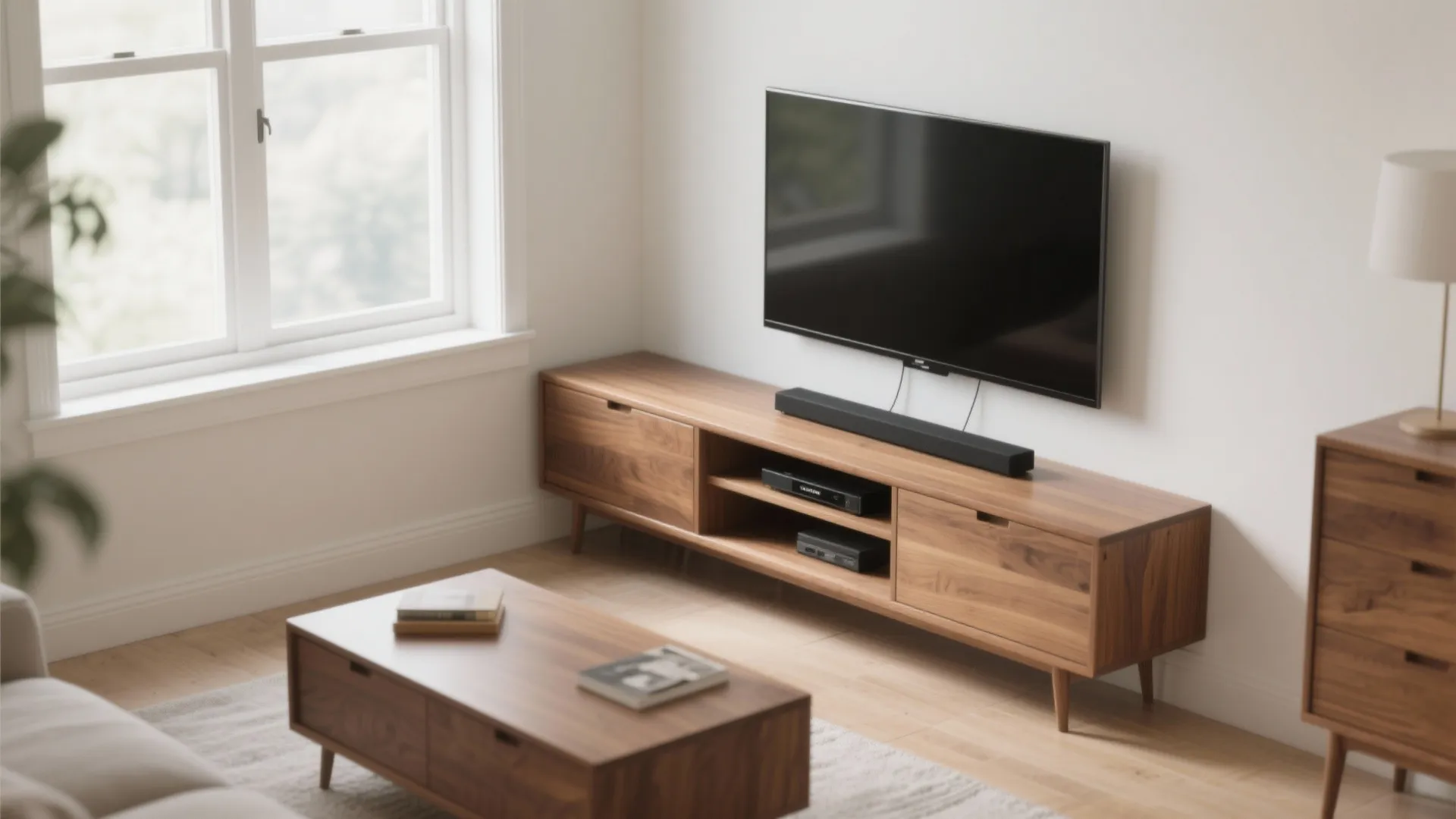 6. Corner-Style Media Console