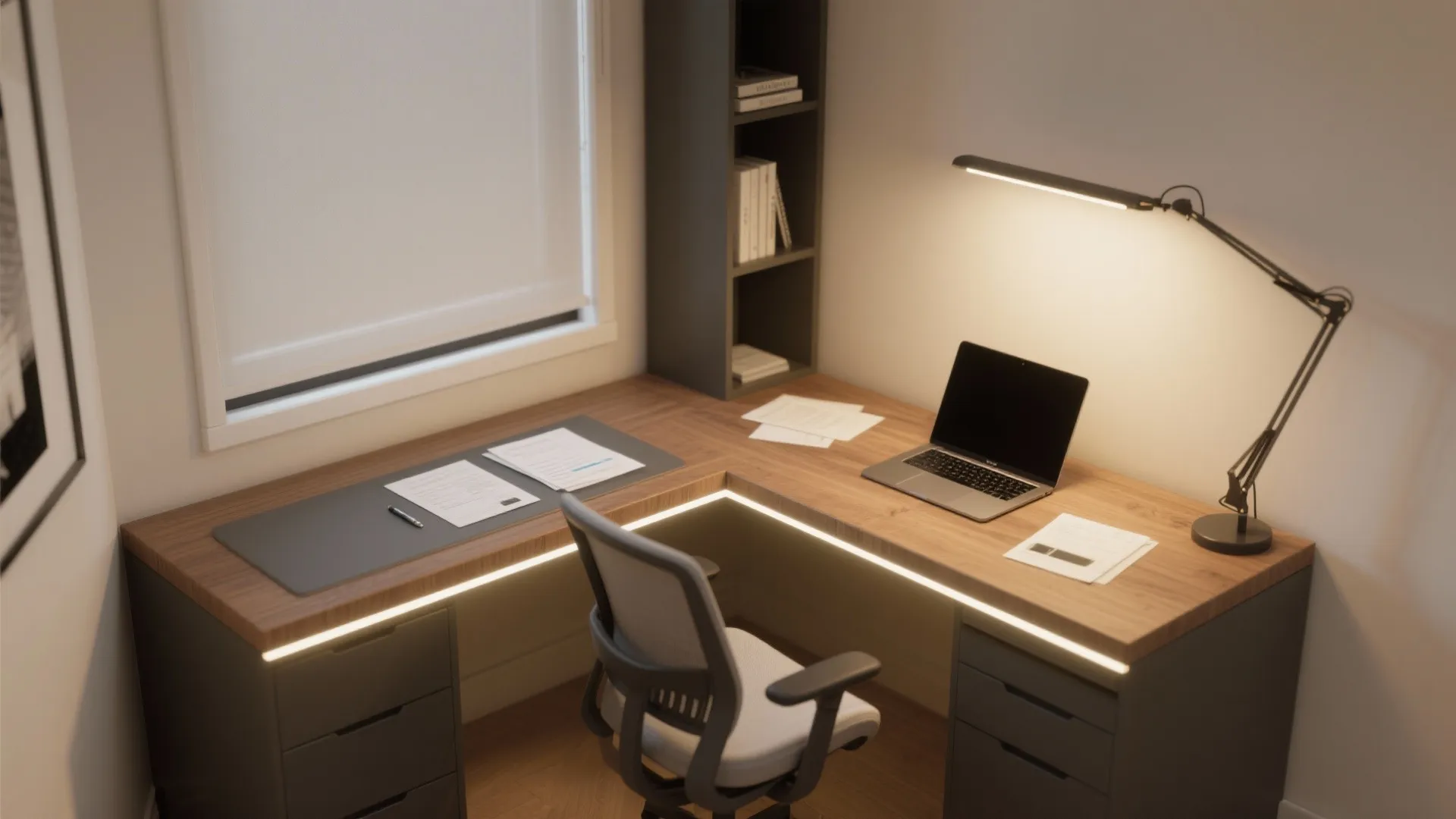 3. Corner Micro L-Desk — For When Every Inch Counts