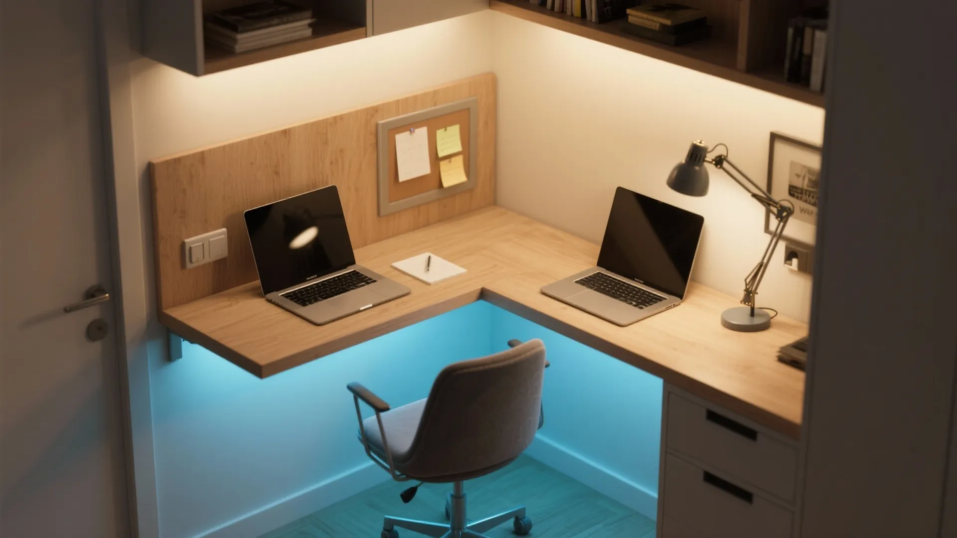 4. Corner micro L-desk