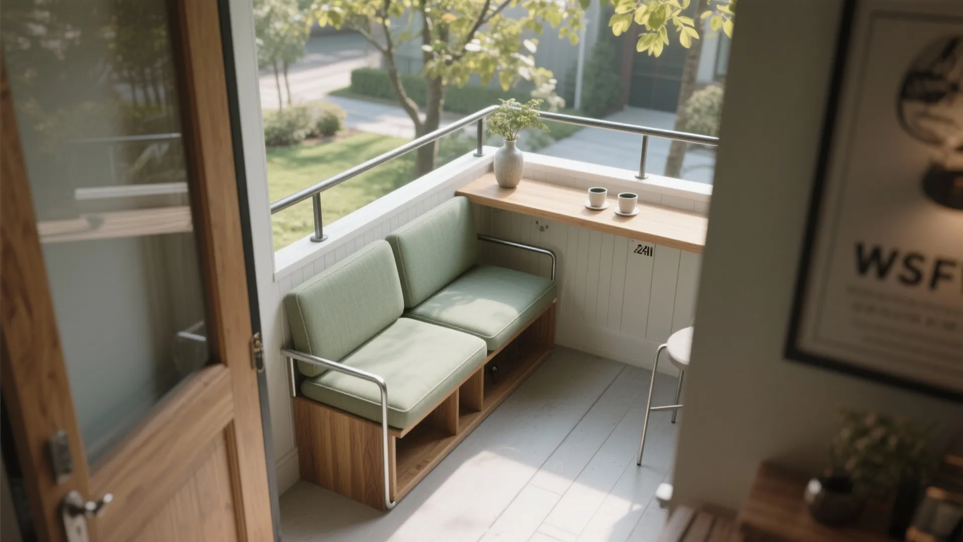 Corner‑Smart Seating and a Micro Bar