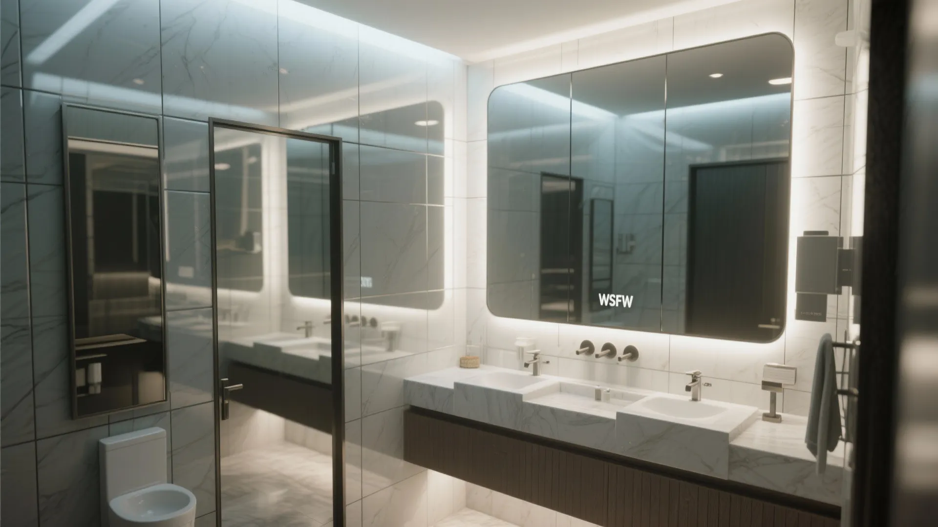 8. Corner Mirror Walls