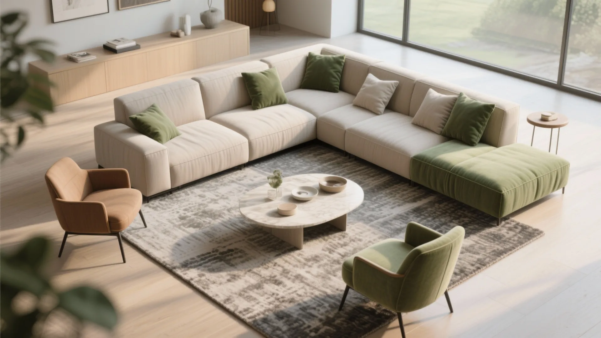 5. Corner and modular seating