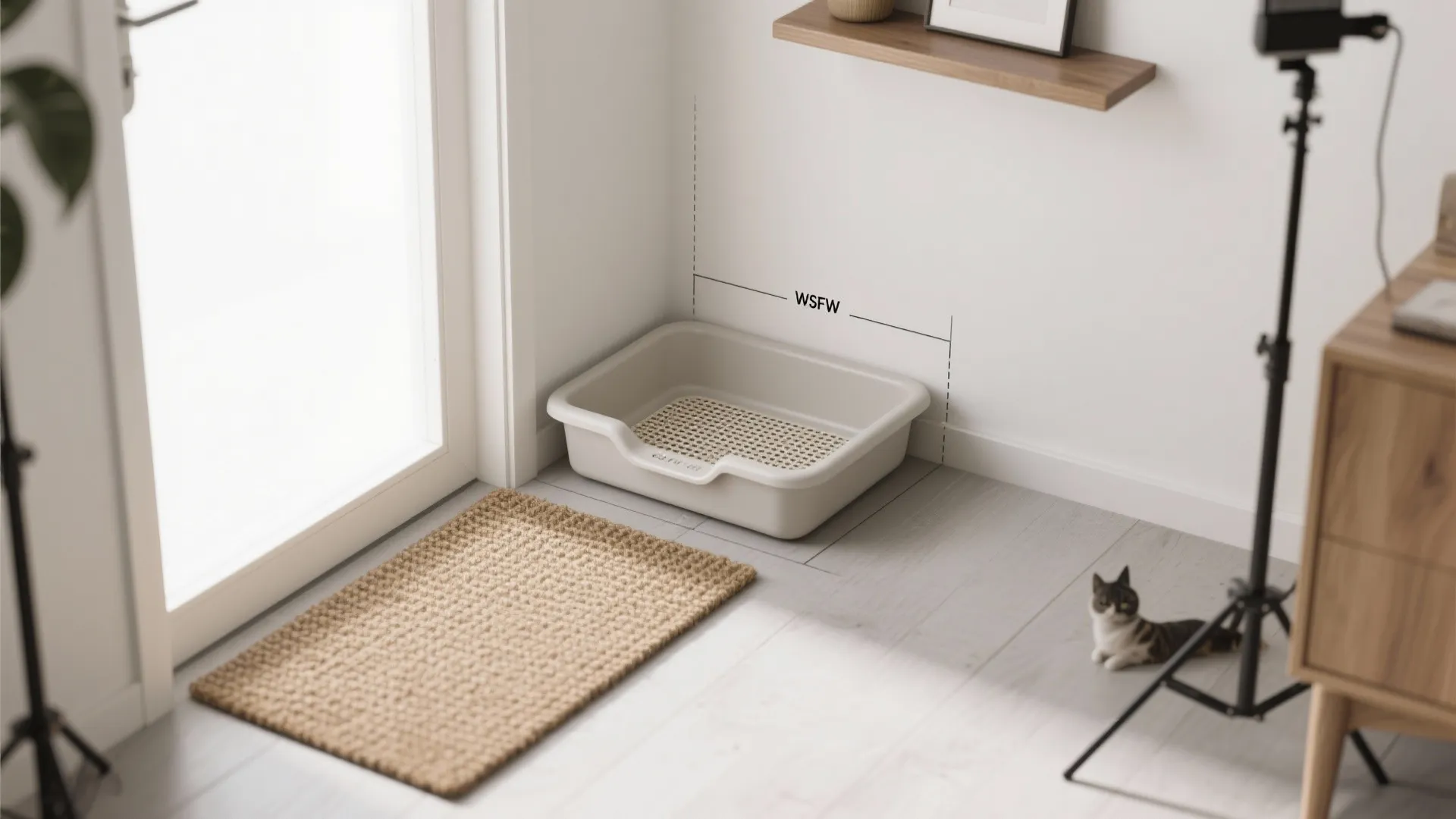 4. Corner-facing narrow pan